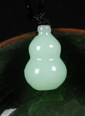 手工A货葫芦吊坠福禄寿翡翠挂件