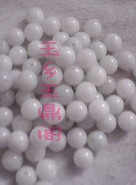 缅甸手工白色项链散珠