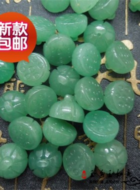 巴西绿色东陵玉饰品小吊坠