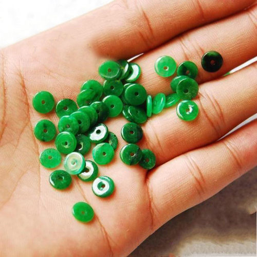 diy珠阳满绿饰品配件翡翠干青