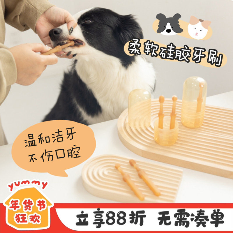 猫咪狗狗口腔清洁牙结石幼犬去除口臭刷牙神器硅胶牙刷清洁口腔神,宠物/宠物食品及用品,猫狗牙膏/牙具,淘宝优惠券,粉丝福利购,淘宝优惠卷