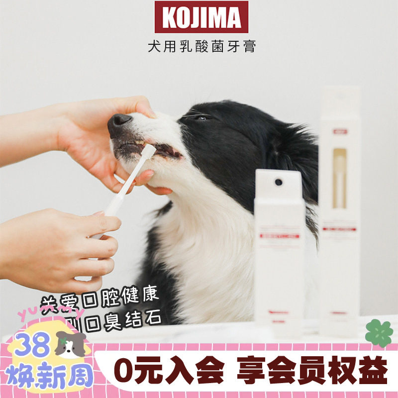 kojima宠物牙刷牙膏套装可食用软毛洁齿狗狗猫手指套去口臭牙结石