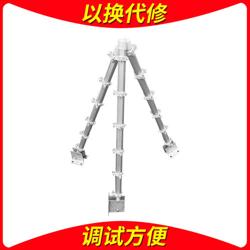 终端中间转角支撑承力杆柱全套