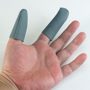 防刺防烫防扎防汗射鱼皮手指套防滑耐磨手套护手羊毛毡戳戳乐手工