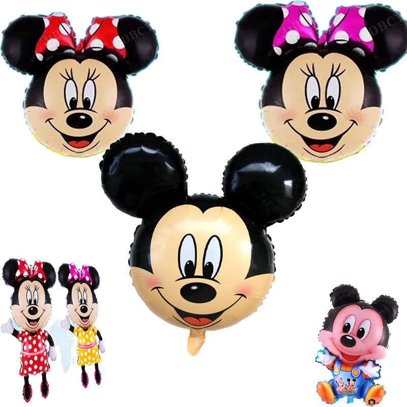 迪斯尼卡通头像气球萌米妮米奇造型唐老鸭铝箔铝膜气球生日婚庆