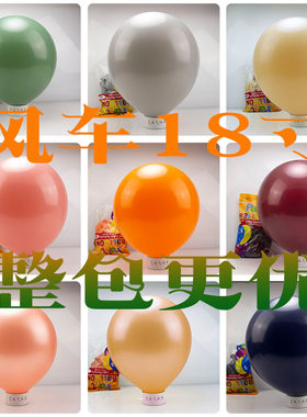 【整包优惠】风车18寸气球加厚乳胶生日派对婚房婚庆装饰布置汽球