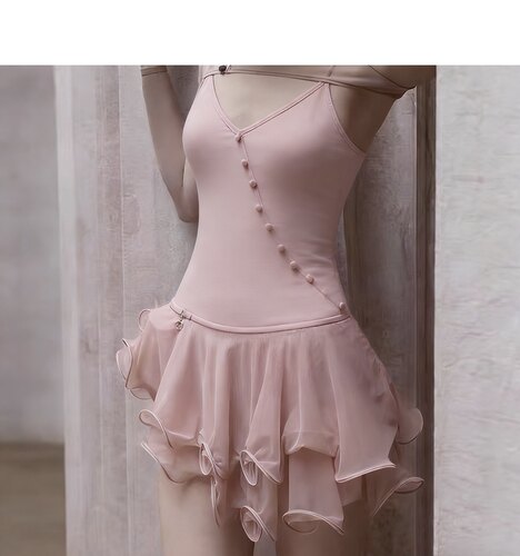 芭蕾舞蹈服女成专业练功服女童跳舞裙吊带芭蕾舞服芭蕾舞