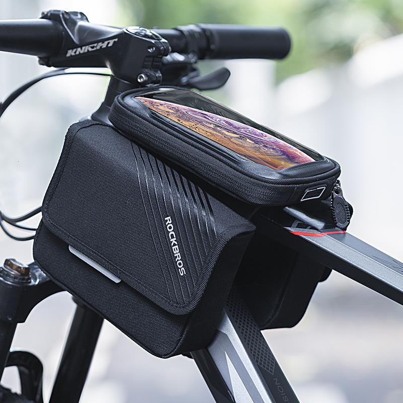 骑车放手机神器自行车包手机触屏车前包山地车马鞍包骑行装备配件