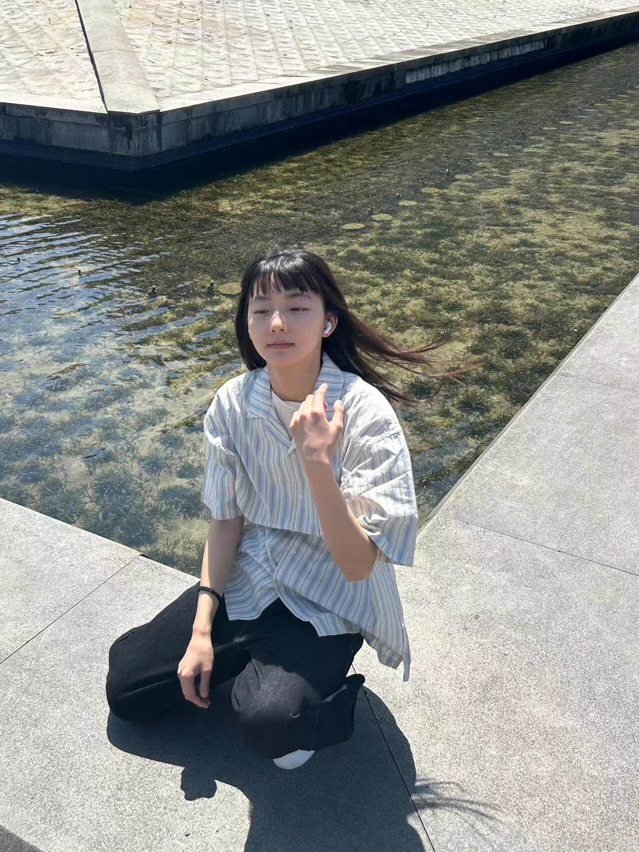 日系古巴领衬衫短袖女