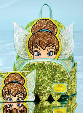 TinkerBell叮当小仙子可爱女孩公主书包学生休闲包印花