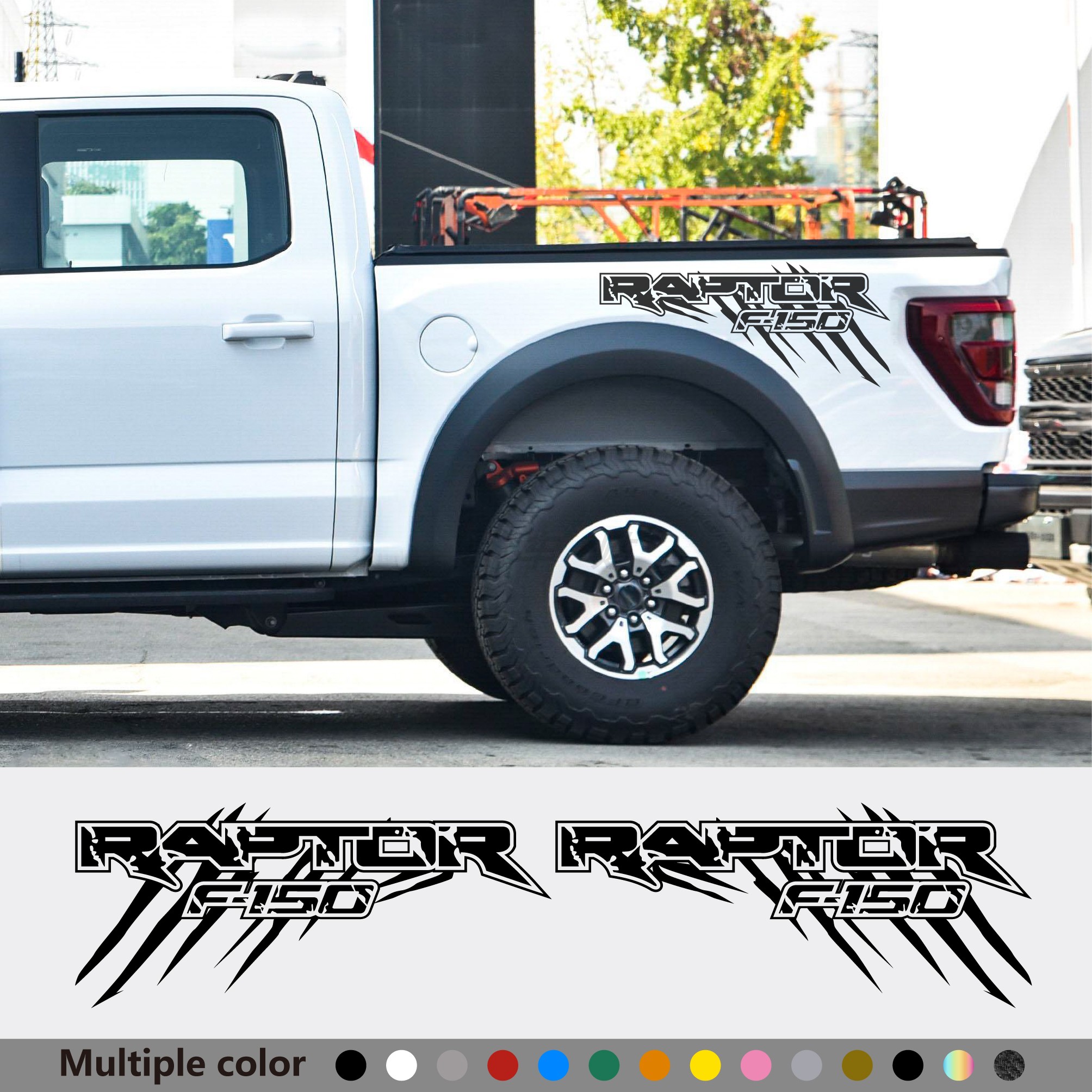 适用于福特F150猛禽Raptor汽车贴纸 装饰皮卡尾部后备箱侧车身贴