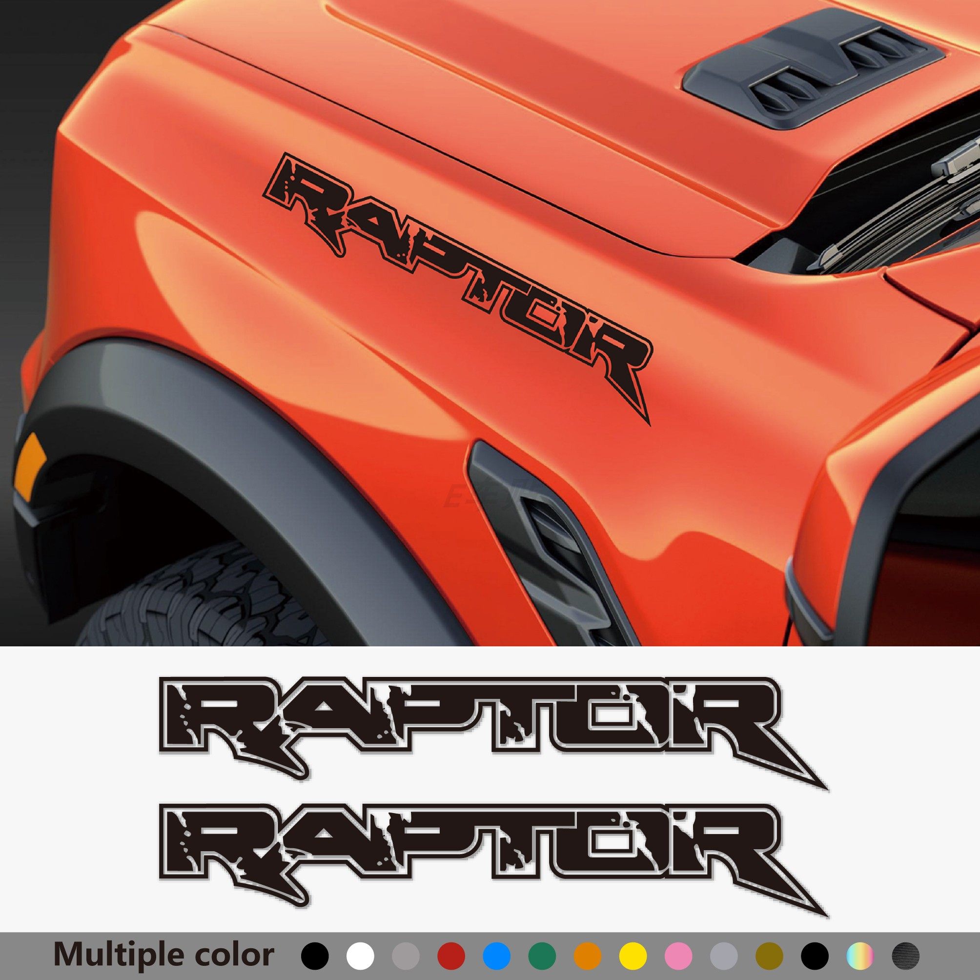 适用于福特皮卡ranger猛禽车身贴纸 后备箱字母车贴RAPTOR贴花