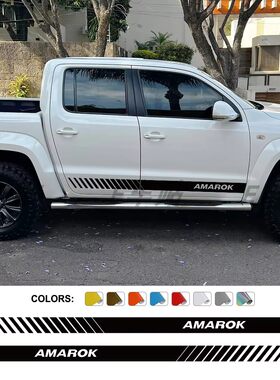 皮卡车身贴纸 适用于VW大众Amarok运动条纹造型装饰贴花汽车拉花