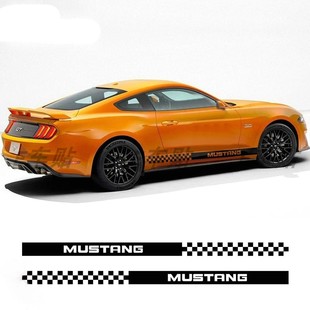 改装 饰贴花 车门车贴拉花 车身装 适用于福特野马Mustang汽车贴纸