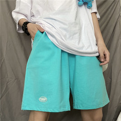 Real shot of Harajuku relaxed hip hop casual shorts