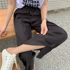 Women's pants with wide legs and high waist