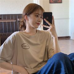 Real shot of new Korean Short Sleeve T-Shirt in summer
