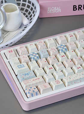 洛可可键帽PBT热升华客制化机械键盘帽68/75/87/98迈从wooting