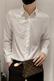 B302CS3372021秋七彩蝴蝶印花男长袖衬衫社会无头风，男装衬衫，电商B216（原B302）
