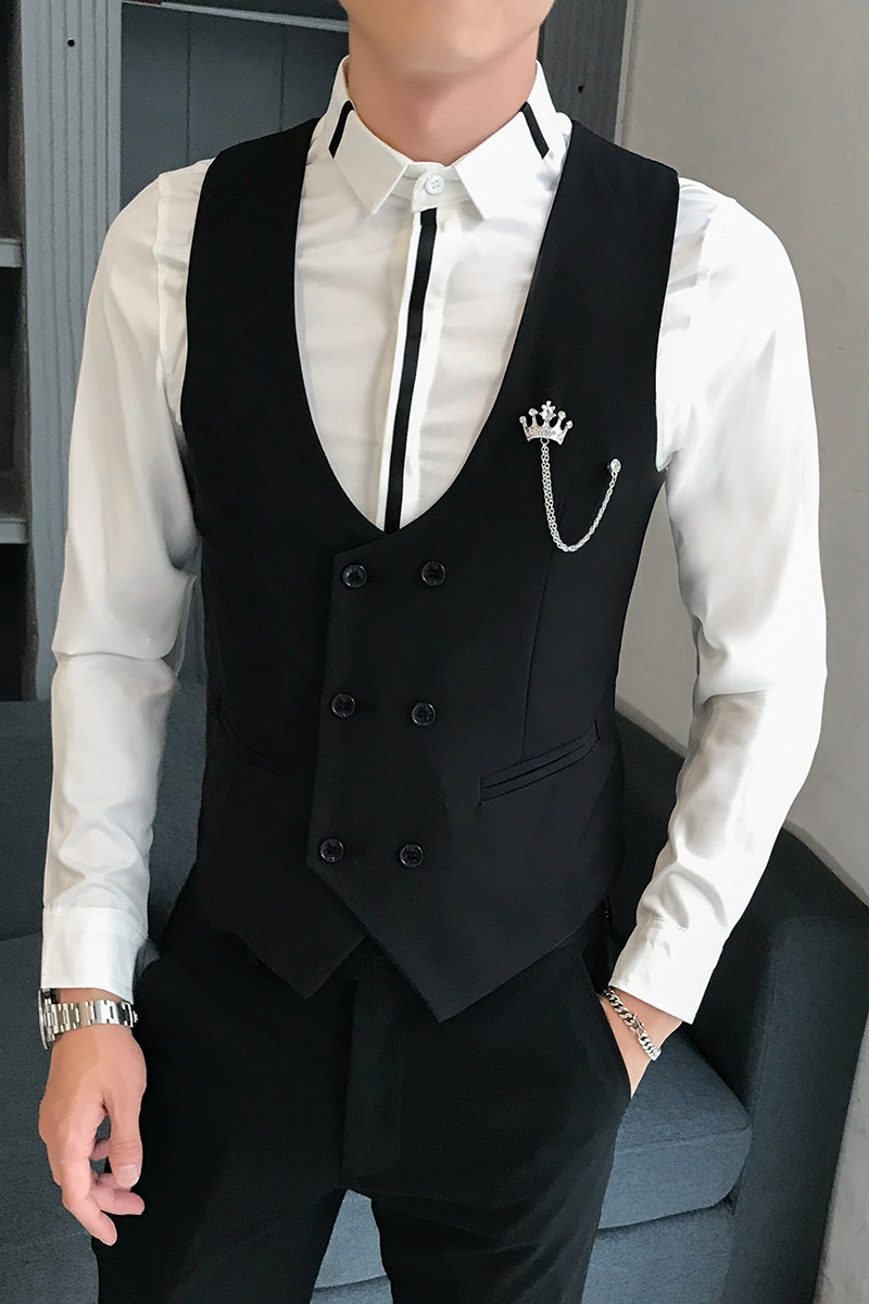 B302MJ11特不要胸针352021秋装新款男士马甲夜店工作服,男装背心/马甲,电商B216（原B302）