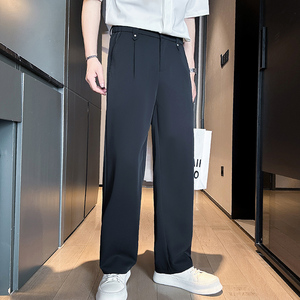 B216 K8812 特P58 2025夏装新款男士休闲西裤冰丝长裤 社会风图片