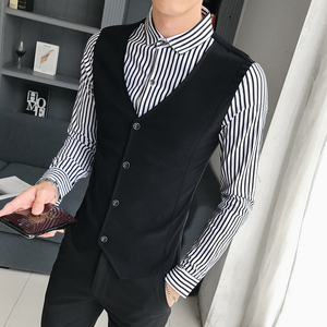 B302 CS43 2021秋装新款 男长袖假两件衬衫 条纹衬衣继续图片