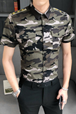 B302CS207特2021夏装跑量迷彩短袖休闲工装衬衣制服衬衣，男装衬衫，电商B216（原B302）