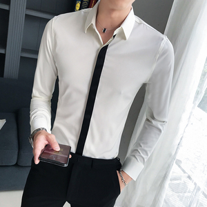 B302 CS40 2021秋款 潮男士织带长袖衬衫 持续出货图片