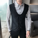 B302CS3252021秋装新款双排扣假两件衬衫夜店工作服M-5XL，男装衬衫，电商B216（原B302）