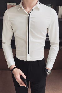 B302  CS34 2021秋新品 男士长袖衬衫 衬衣 店主风图片