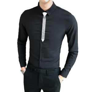 B302 CS301 2021秋季新品 店主风长袖衬衫 送同款配饰 白首图片
