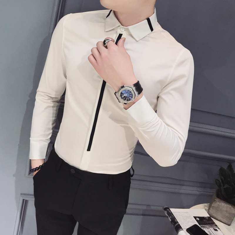 B302  CS34 2021秋新品 男士长袖衬衫 衬衣 店主风图片
