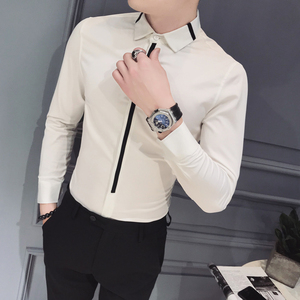 B302  CS34 2021秋新品 男士长袖衬衫 衬衣 店主风图片