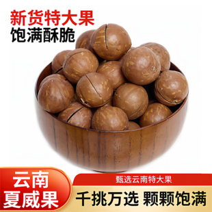 云南坚果夏威夷果2025散装奶油味原味干果仁夏果特大袋装孕妇零食