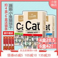 Full 34 Lucy Cat Cookies Cá ngừ Gà Gà Bạc hà Cá nhỏ Bánh quy Đồ ăn nhẹ 80g - Đồ ăn nhẹ cho mèo bánh thưởng cho chó mèo