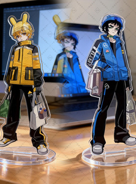 鬼灭之刃丨雷之呼吸超级配送员我妻善逸狯岳同人自制亚克力立牌