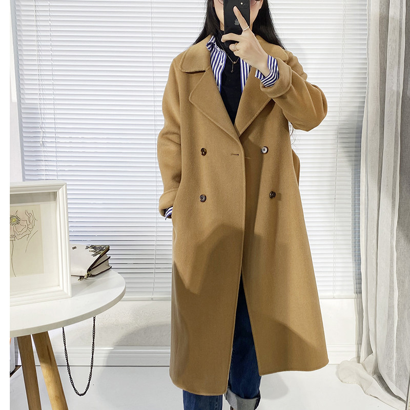 显瘦特大码女装2025年深秋冬新款胖mm双面羊绒大衣外套200斤正肩,女装/女士精品,大码呢大衣,淘宝优惠券,粉丝福利购,淘宝优惠卷