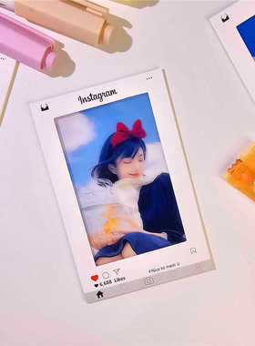 ins风3寸保护套书签光影投影照片拍立得风格文创礼品礼物手工制作