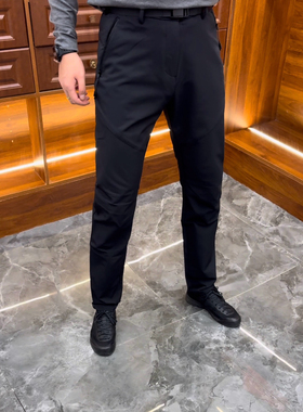 5055商小鸟净版男士户外功能锥形直筒休闲运动长裤高品质休闲裤黑