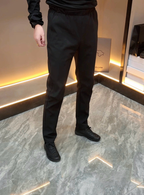 鸟家ABC系列软壳弹性对版高细节纯色舒适微锥直筒休闲裤隐藏抽绳