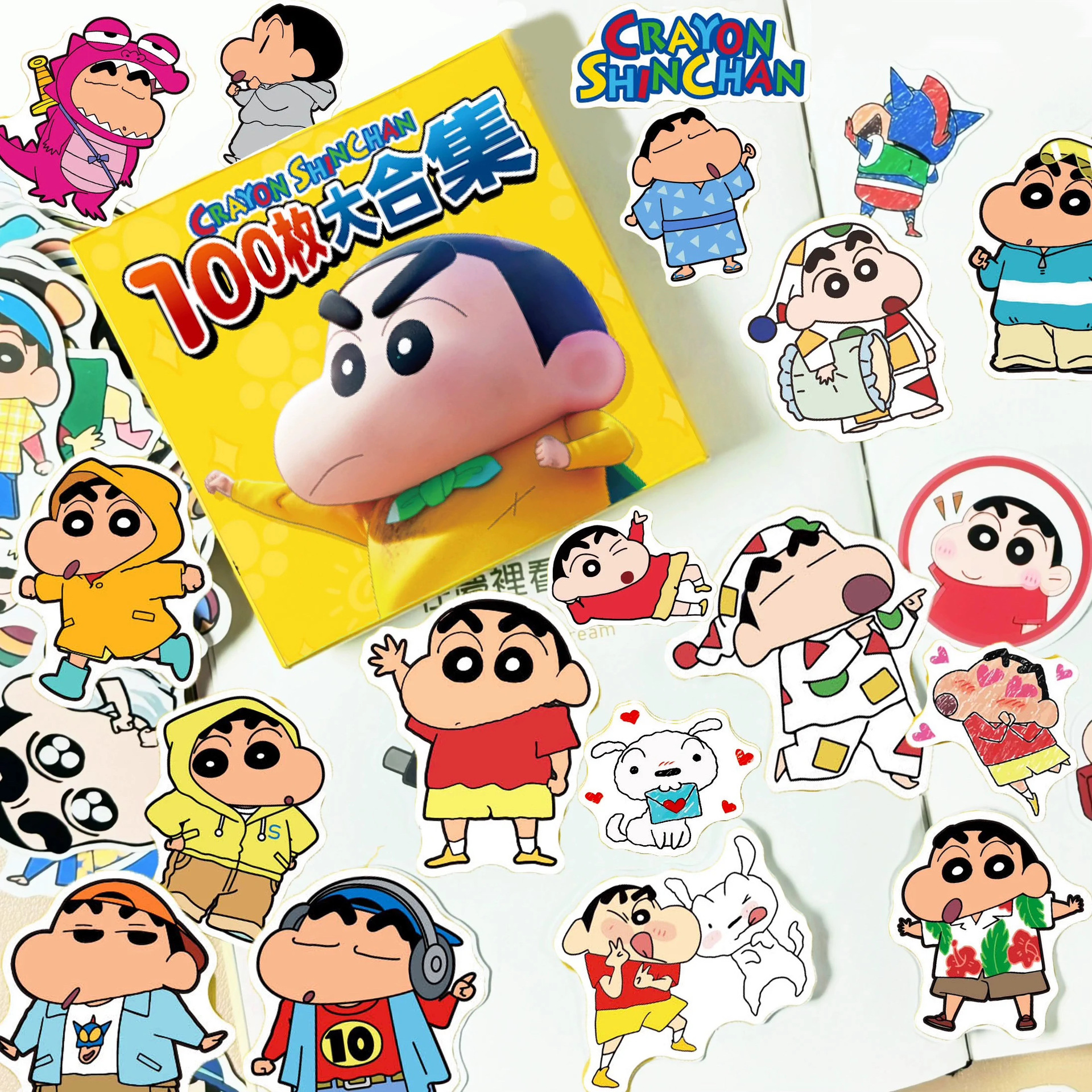 263张蜡笔小新贴纸卡通可爱iPad笔记本子diy水杯个性装饰防水贴画