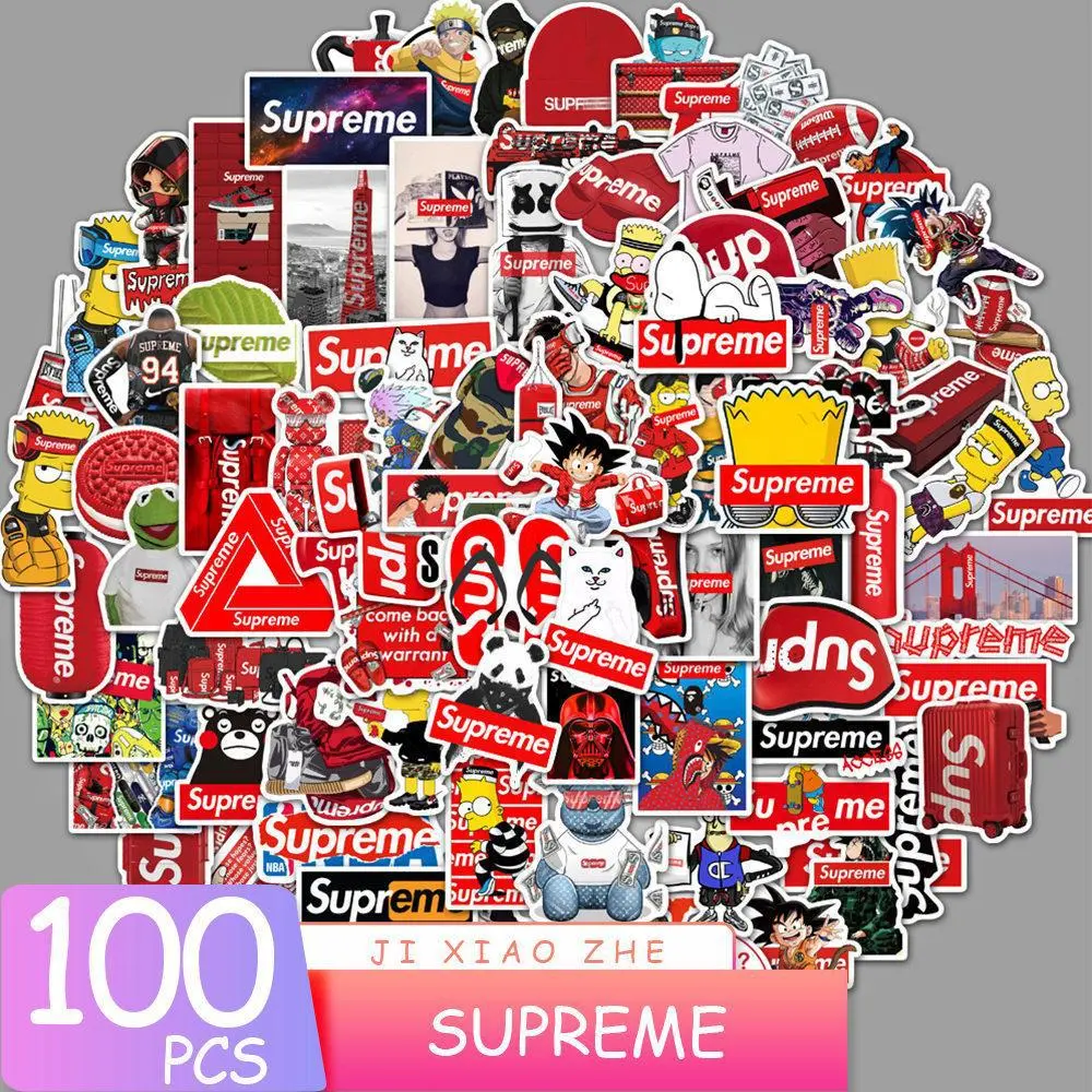 100张Sup个性潮牌涂鸦贴纸贴纸/立体贴纸