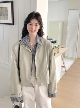 今年流行小个子外套女春季新款2026超好看短外套高级感上衣夹克