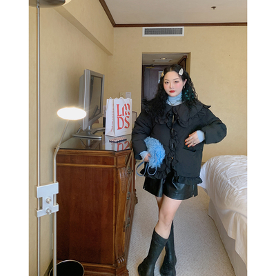 Dazi金大支娃娃领羽绒服女外套