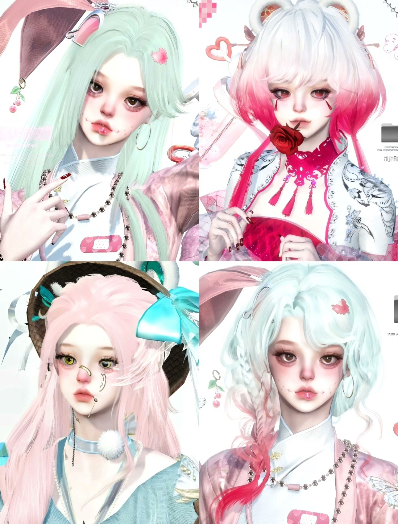 capsule 胶囊 NUNANA 逆水寒手游捏脸女通用原版  小个子体型