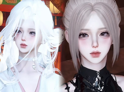 我只看到雨中绝望的美女 自带体型 dy热门款逆水寒手游捏脸女通用