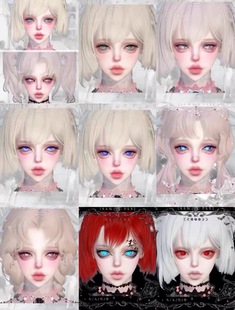 逆水寒手游捏脸女通用 約書亞紀 限量发23 暗DARKNESS