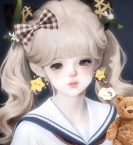 绒绒包 泡芙 4款 烘焙屋番外 逆水寒手游捏脸女通用 可爱萌妹