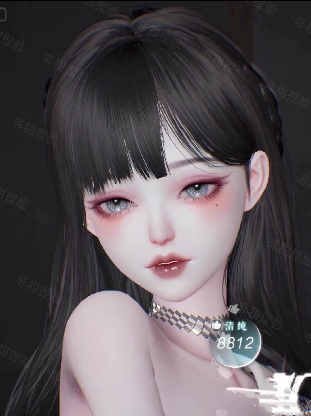 冰茶|国服可用丨以闪亮之名捏脸数据 成女 港台新马服