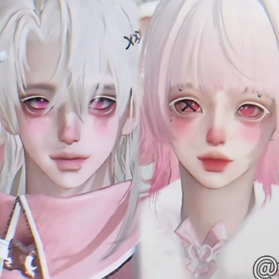 发2 粉嘟嘟的兄妹 清雪 可爱款 逆水寒手游捏脸男/女通用 原版